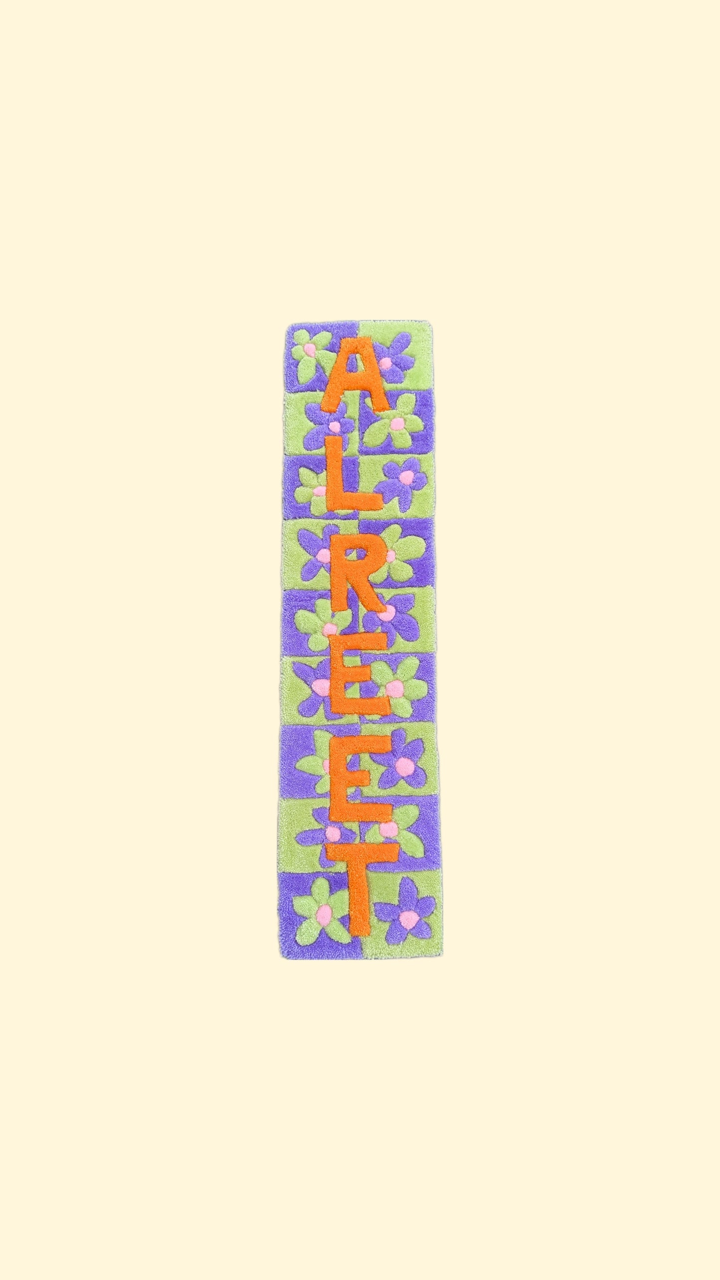 flower pastel long wall hanging community garden collection