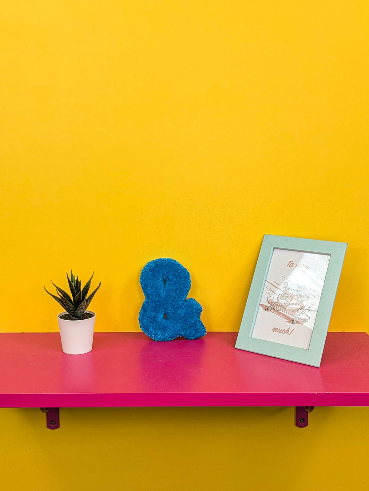 Tufted Fluffy Alphabet Wall Letter & - Colourful Kids Room Decor, Cute Nursery Accent, Personalised Wall Display p