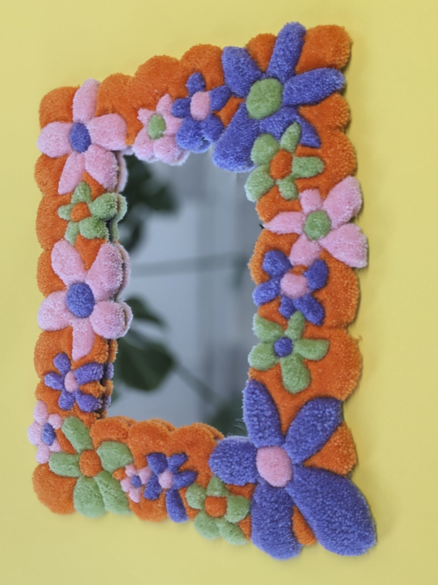 pastel flower tufted mirror community garden collection