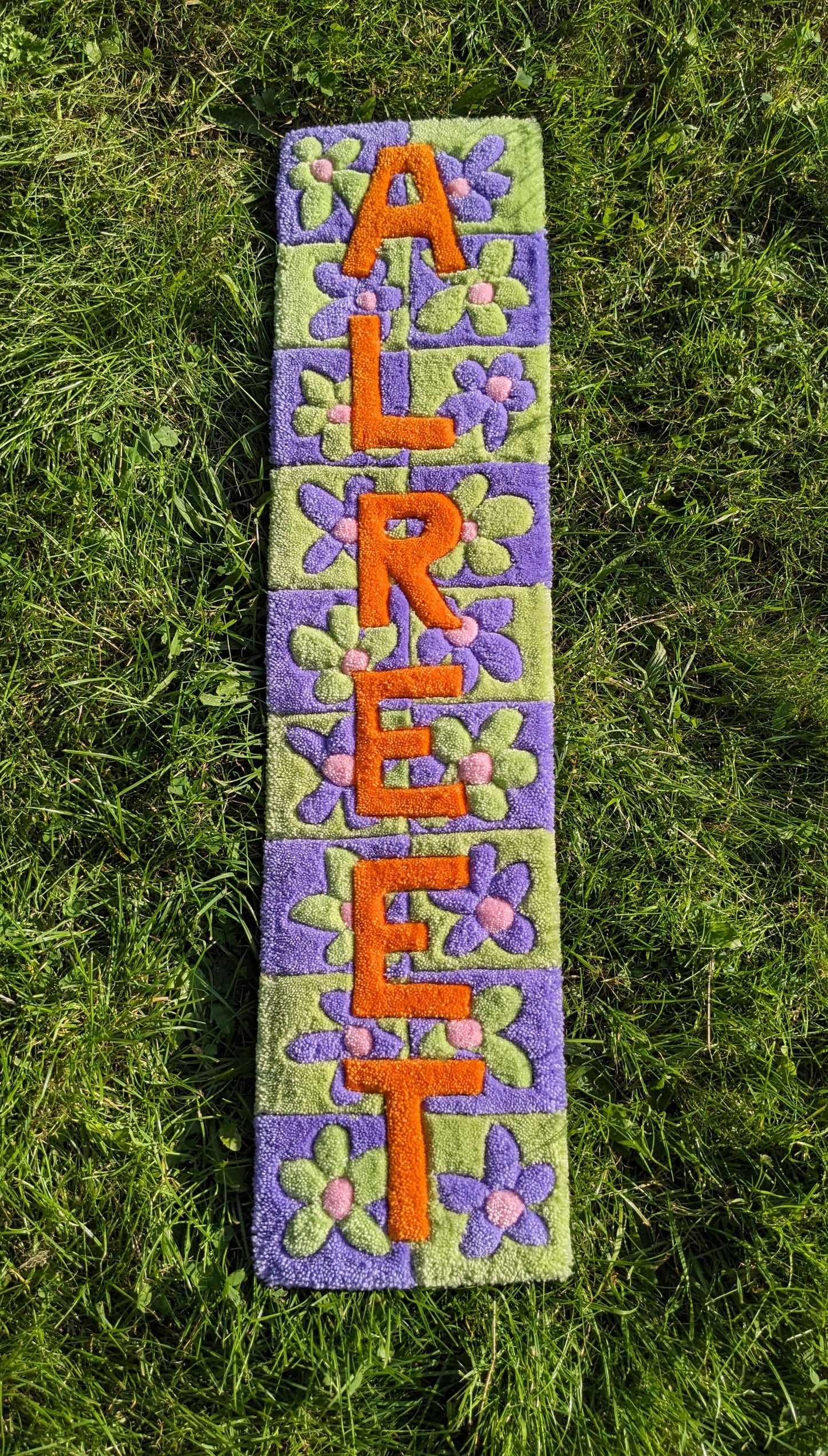 flower pastel long wall hanging community garden collection