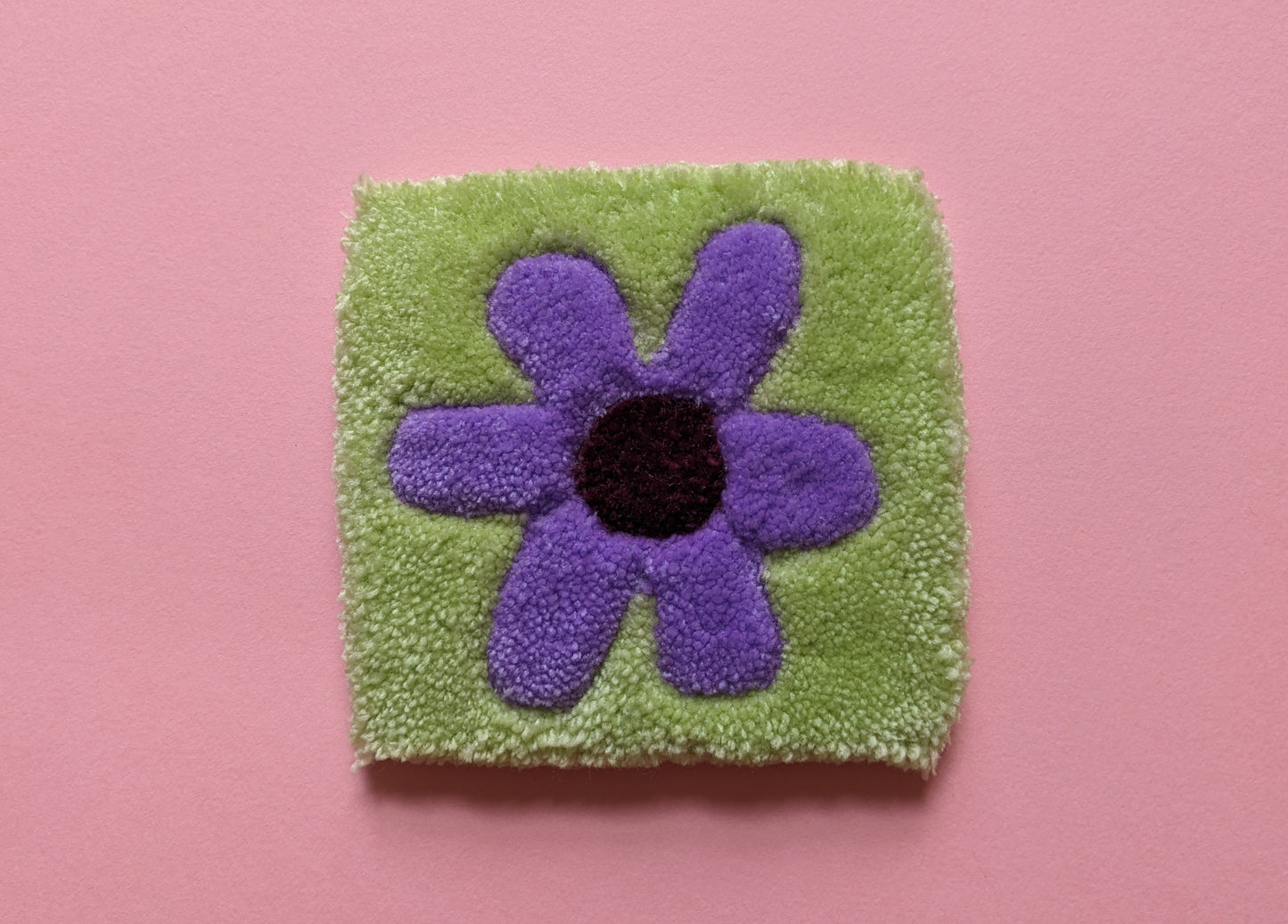 rugs for mugs pastel coloured abstract flower shape coaster
