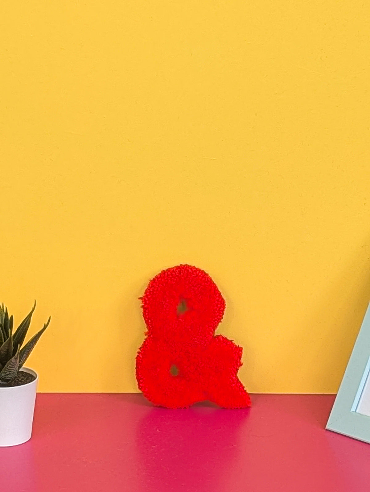 Tufted Fluffy Alphabet Wall Letter & - Colourful Kids Room Decor, Cute Nursery Accent, Personalised Wall Display p