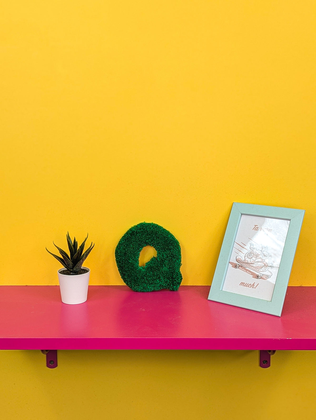 Tufted Fluffy Alphabet Wall Letter Q - Colourful Kids Room Decor, Cute Nursery Accent, Personalised Wall Display