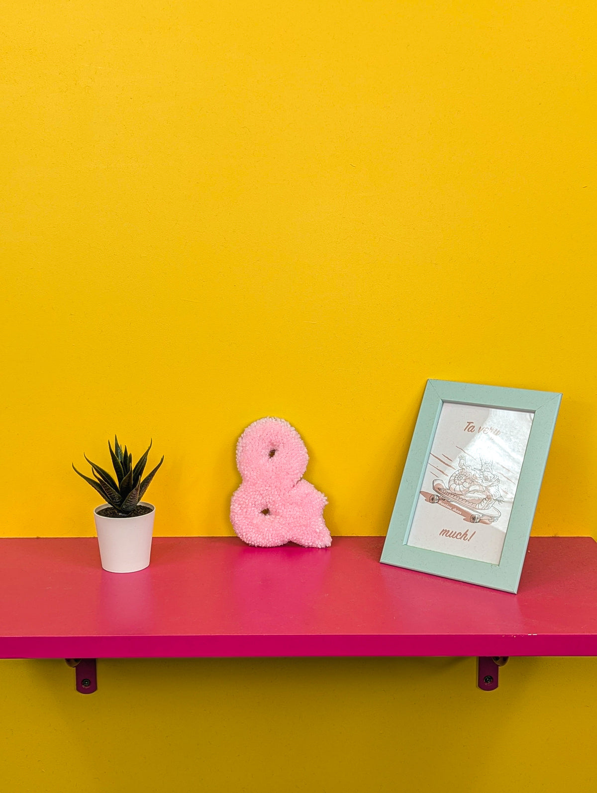 Tufted Fluffy Alphabet Wall Letter & - Colourful Kids Room Decor, Cute Nursery Accent, Personalised Wall Display p