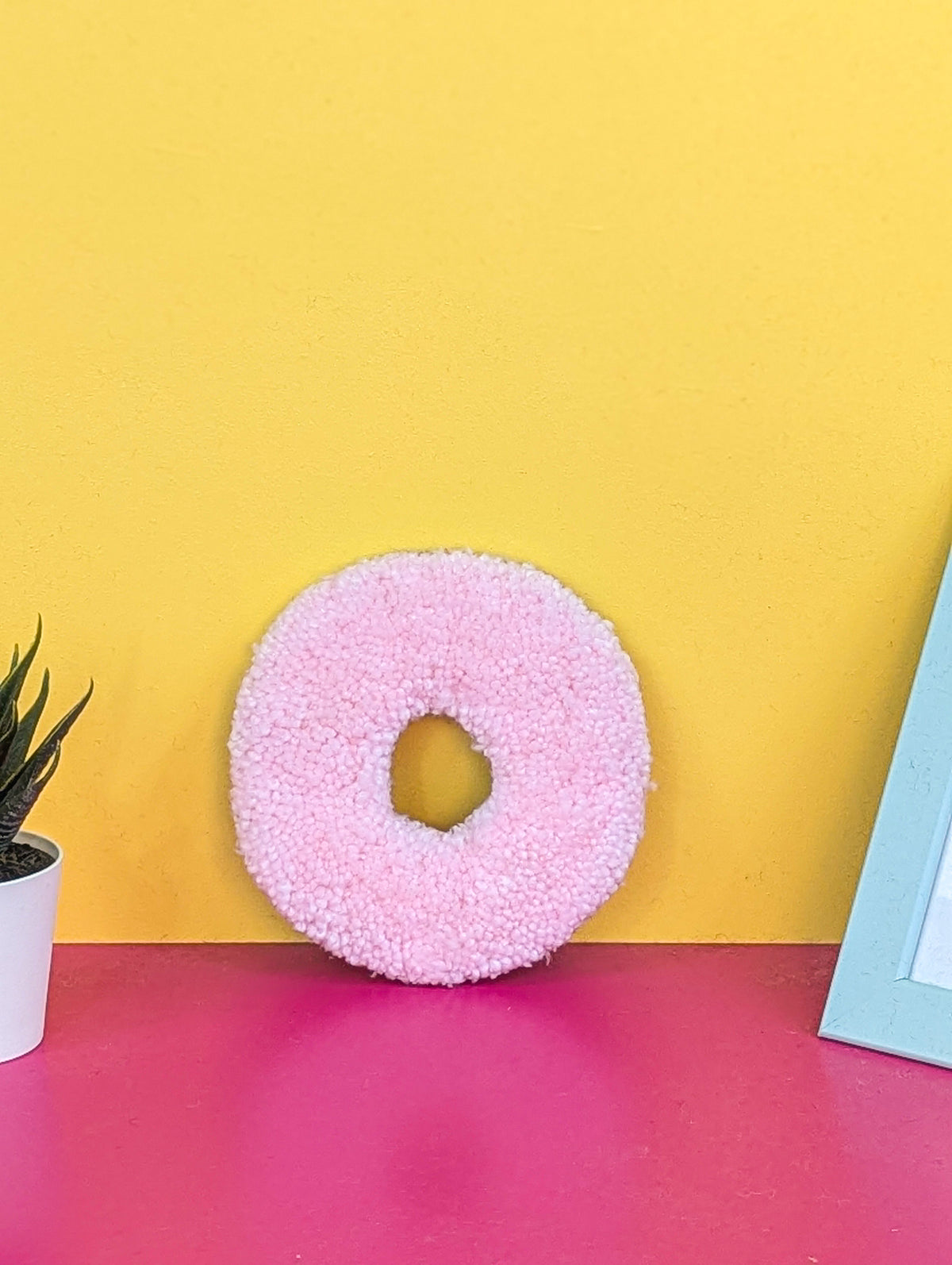 Tufted Fluffy Alphabet Wall Letter O - Colourful Kids Room Decor, Cute Nursery Accent, Personalised Wall Display