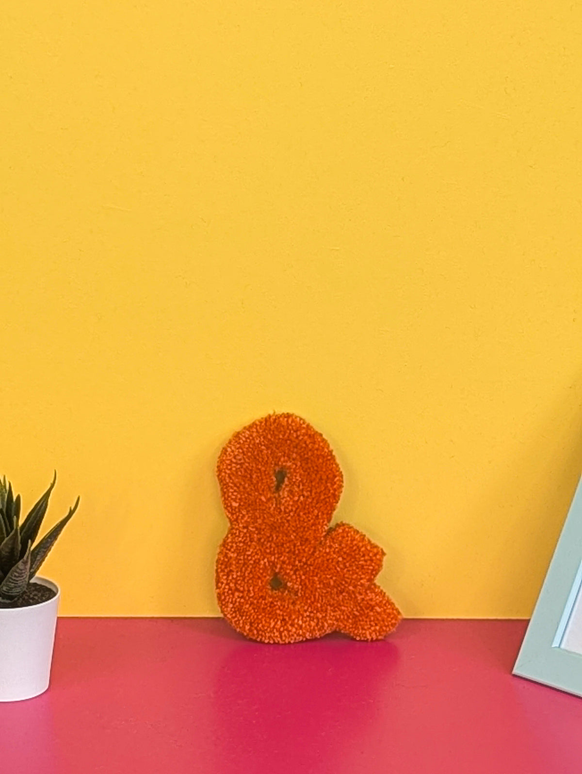 Tufted Fluffy Alphabet Wall Letter & - Colourful Kids Room Decor, Cute Nursery Accent, Personalised Wall Display p
