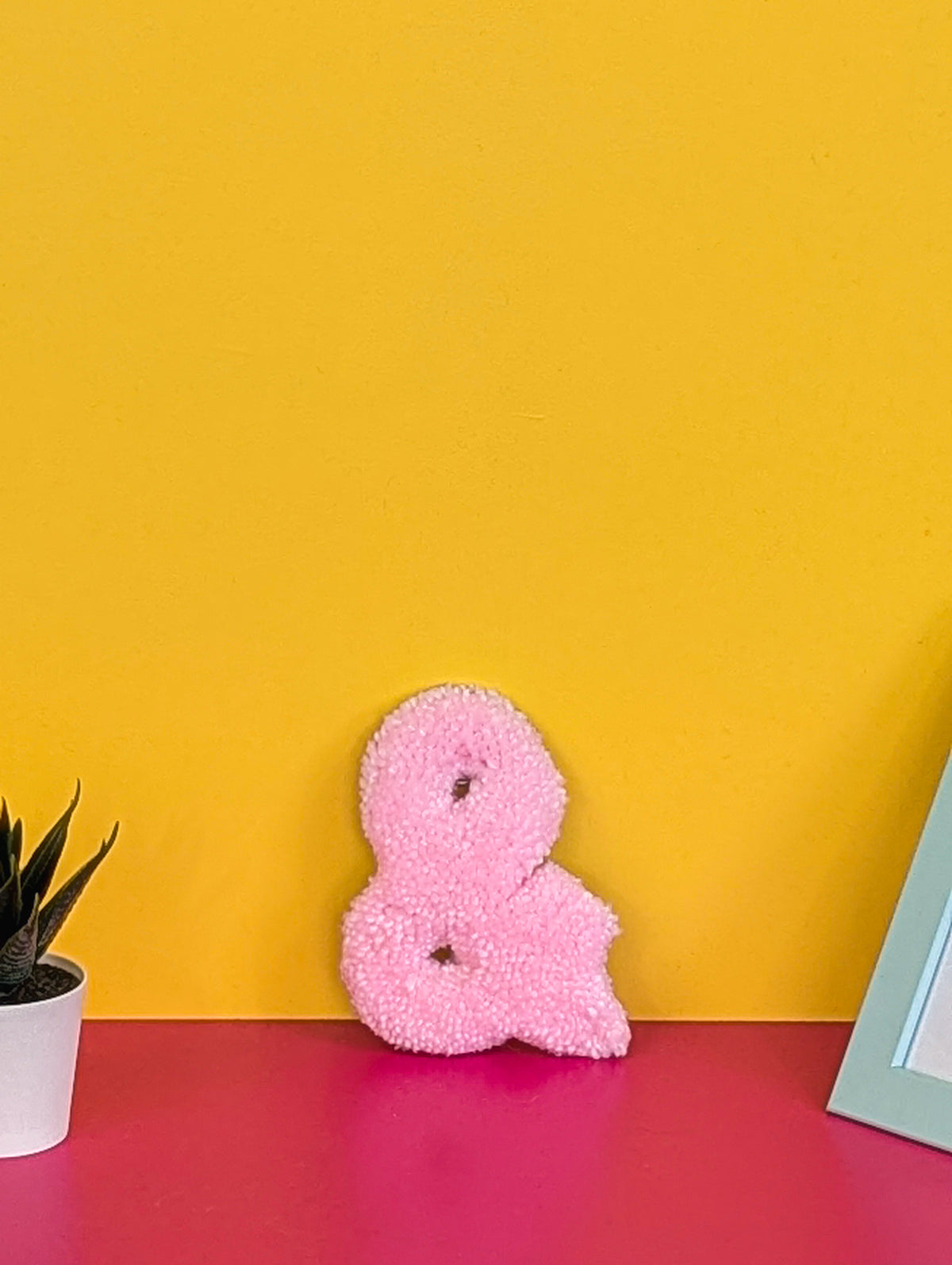Tufted Fluffy Alphabet Wall Letter & - Colourful Kids Room Decor, Cute Nursery Accent, Personalised Wall Display p