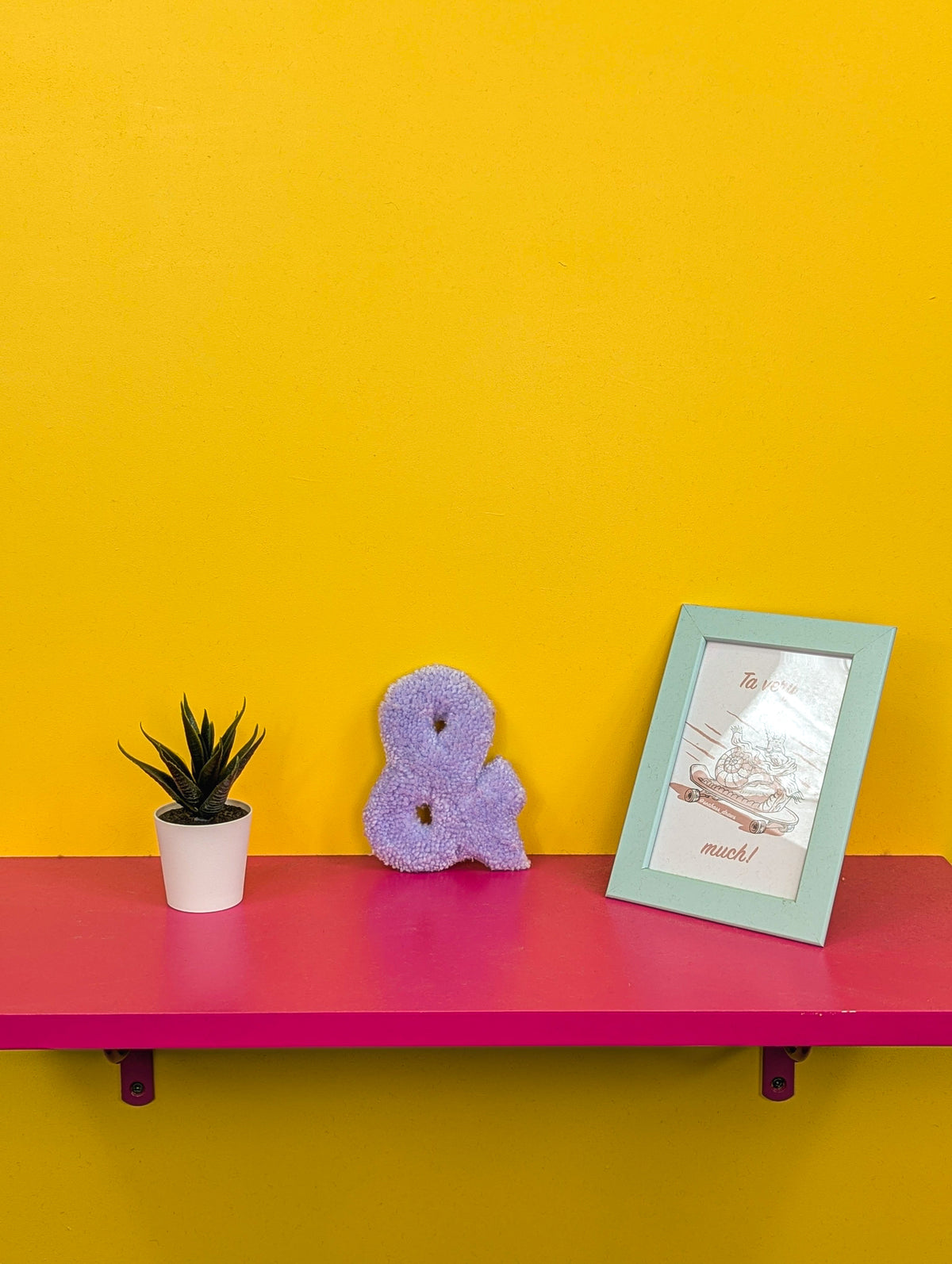 Tufted Fluffy Alphabet Wall Letter & - Colourful Kids Room Decor, Cute Nursery Accent, Personalised Wall Display p