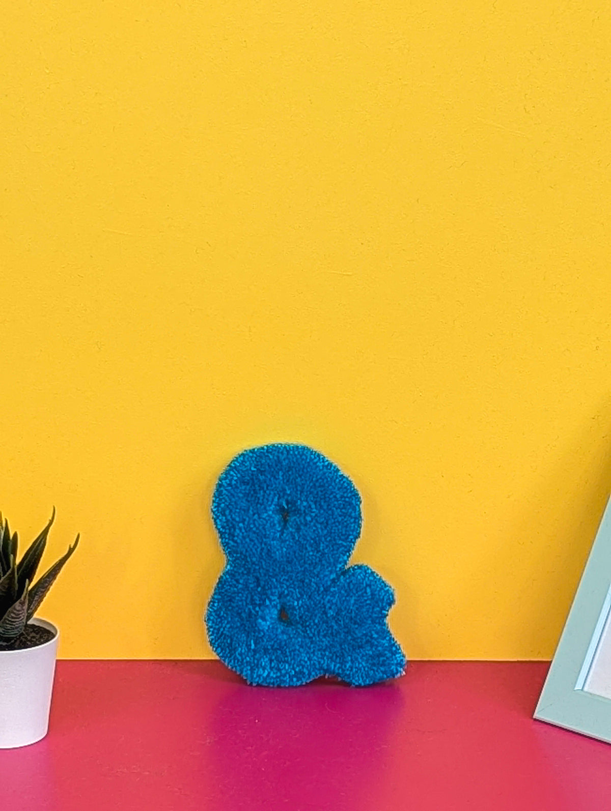 Tufted Fluffy Alphabet Wall Letter & - Colourful Kids Room Decor, Cute Nursery Accent, Personalised Wall Display p