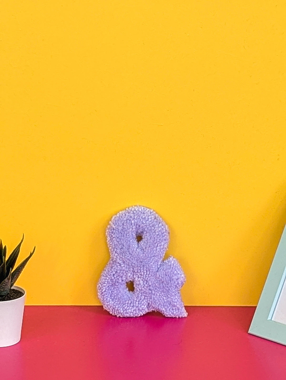 Tufted Fluffy Alphabet Wall Letter & - Colourful Kids Room Decor, Cute Nursery Accent, Personalised Wall Display p