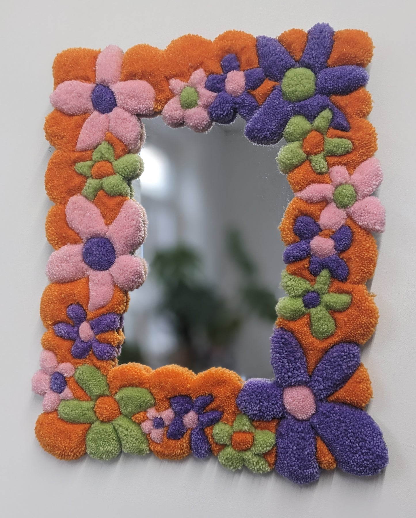 pastel flower tufted mirror community garden collection